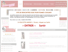 Tablet Screenshot of planete-cougar.com